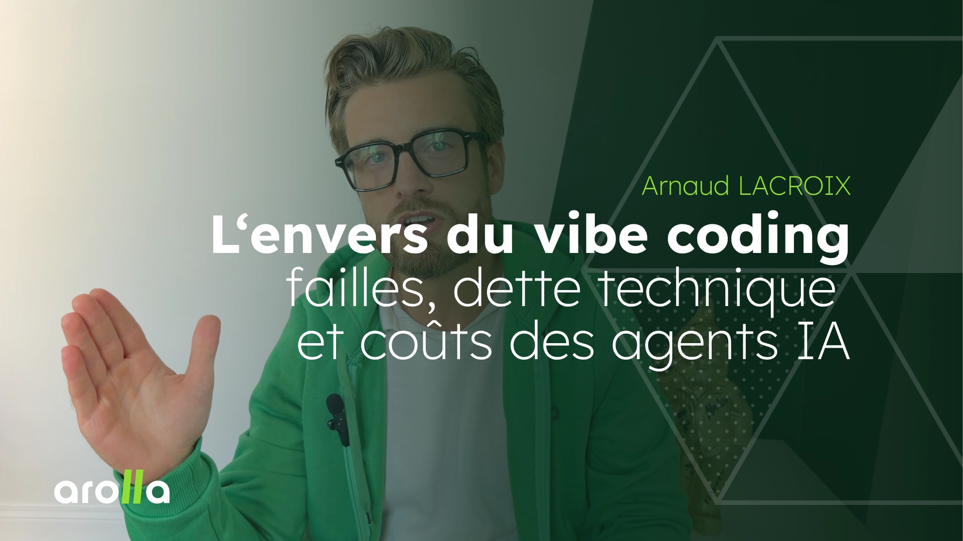 Vibe coding et dette technique - Arnaud LAcroix article blog arolla